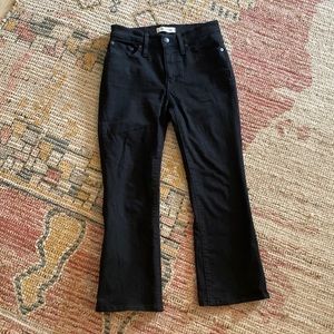 Madewell Black Cropped Jeans